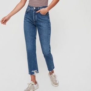 AGOLDE Riley High Rise Crop